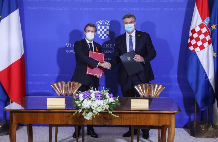 Andrej Plenković i Emmanuel Macron potpisali ugovor o Strateškom partnerstvu