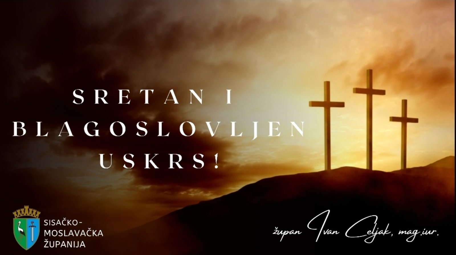 Župan Ivan Celjak uputio uskrsnu čestitku stanovnicima županije